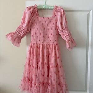 Ivy City Co Pink Strawberry Mini Dress - XS